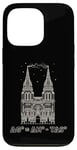 Coque pour iPhone 13 Pro Formule d'énergie libre Cathédrale Physique Mathématiques