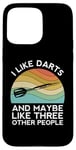 iPhone 15 Pro Max I Like Darts Cricket Dart 501 Beer Retro Funny Throwing Game Case