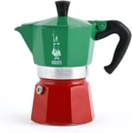 Bialetti Moka Express 3 Cup Italia - Stovetop Coffee Espresso Maker Percolator