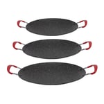 Korean BBQ Grill Pan Non Stick W/Anti Scalding Handle Round Barbecue Gill UK