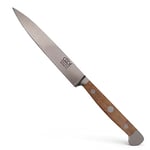 GÜDE Solingen - Couteau à larder forgé, 13 cm, bois de noyer, Noyer ALPHA - Couteaux d'office, mitre double, fabriqué à la main en Allemagne