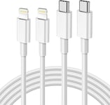 orseoose USB C to Lightning Cable 2Pack 6FT/1.8M, MFi Certified iPhone Fast Charger Cable USB-C iPhone Lead PD Charging Cable Lead Compatible with iPhone 14 13 12 11 Pro Max XS 8 7 6 Plus SE