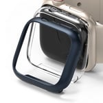 Apple Watch 7 41mm Case Cover 2-pack, Ringke Slim - Clear & Metallic Blue