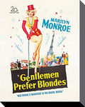 Marilyn Monroe Gentlemen Prefer Blondes Toile, Polyester, Multicolore, 40 x 50 cm