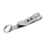 Mini EDC Nyckelringar Pocket Hanger Clip Outdoor Nyckelring Karbinhake silverA One-size 5pcs