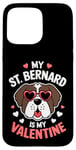 iPhone 15 Pro Max St Bernard My Valentines Hearts Day Dog Mom Dad Case