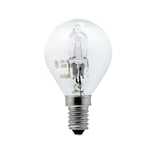 5 x GE 20 watt = 26 watt SES E14 Clear Golf Ball Dimmable Halogen Light Bulbs