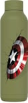 Quokka Bouteille isotherme en acier inoxydable Solid Olive Green 630 ml Captain America