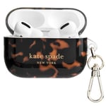 kate spade new york Coque de Protection pour AirPods Pro avec Anneau Porte-clés - Écaille de Tortue, Compatible avec AirPods Pro 2e/1ère génération