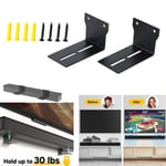 For Soundbars Speaker Bar Audio Wall Mount Bracket L-shape Speakers Metal Holder