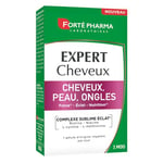 Forté Pharma - Expert Cheveux Peau Ongles - Complément alimentaire beauté 3en1, complexe Sublime éclat - Vitamine B6, Zinc, Biotine, Vitamines C E - 30 gélules végétales, 1/jour