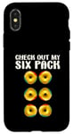 Coque pour iPhone X/XS Check Out My Six Pack Funny Donut Lovers Workout Gym