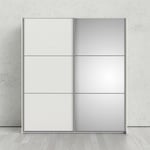 Armoire 182x200 cm blanc mat - Sassari