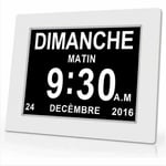 Alovez - Horloge calendrier numérique One Piece 7 pouces avec date et heure, horloge Alzheimer pour parents, rappel de médicaments pour