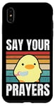 iPhone XS Max Say Your Prayers - Funny Duck With Knife Meme Case