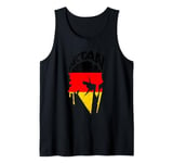 Spartan warrior German flag. Design Germany Vintage Tank Top