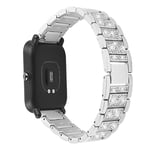 20 mm Samsung Galaxy Watch Active strassarmband i rostfritt stål - Silver