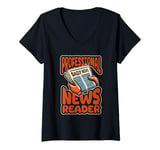 Womens Anchorman Broadcast Journalist - News Anchorman V-Neck T-Shirt