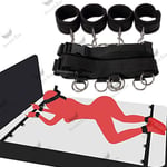 Sex Toys For Couples Sex Role Play King Bed Full Whip Restraint Cuffs Kit Game