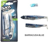 Artificiel Combo Noir Minnow 120 N 3 barracuda Bleu Fiiish 25 Gr Off Shore Appât