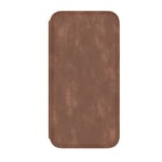 Speck Products Presidio Folio Leather iPhone Xs/iPhone X Case, Saddle Brown/Light Graphite Grey (110972-7394)