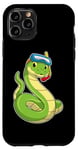 Coque pour iPhone 11 Pro Serpent Plongée Tuba Lunettes de natation