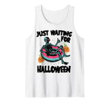 I'LL JUST WAIT Quiet Halloween Teacher Skeleton Meme tie dye Tank Top