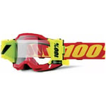 Goggles 100 - Accuri 2 forecast fluorescerande gul röd one size polykarbonat