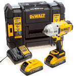 DeWalt DCF900H2T 18V XR Brushless 1/2” Impact Wrench 2 x 5.0Ah Battery & Charger