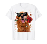 Golden Retriever Idea Women & Valentine Golden Retriever T-Shirt