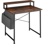 Tectake - Bureau Style industriel avec Support pour écran et sac de rangement