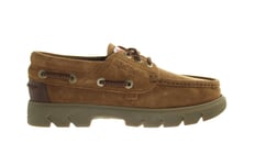 Kickers Lennon Boat Mens Brown Shoes Leather - Size UK 3