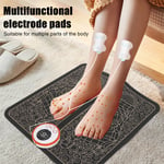 Electric Foot Massager Mat LCD Screen PU Leather 8 Modes 19 Strengths Acupre GF0