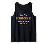 Yes I am Single Now Your Chance Gay Pride Rainbow Flag Tank Top