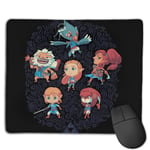 Breath of The Wind Chibi Legend of Zelda Customized Designs Non-Slip Rubber Base Gaming Mouse Pads for Mac,22cm×18cm， Pc, Computers. Ideal for Working Or Game