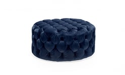 SoffaDirekt BELGRAVIA Sittpuff Velvet Royal Blue