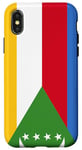 Coque pour iPhone X/XS Comores Drapeau Cadeau comorien pour les Comoriens