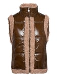 Teddy Vest Vests Padded Vests Brown Barbara Kristoffersen By Rosemunde