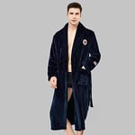 Hiver Chaud Amoureux Peignoir Vêtements De Nuit Dame Hommes Allonger Et Épaissir Robe Flanelle Chemise De Nuit Décontractée Homewear XL Longmenrobe12 Livraison Gratuite