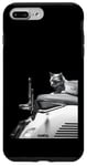 Coque pour iPhone 7 Plus/8 Plus Chat assis sur la moto Hasselblad 501cm 907x et x2d