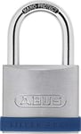 ABUS Silver Rock 79265 Cadenas en zinc très stable pour intérieur et extérieur Niveau de sécurité 7 Avec 2 clés Argenté