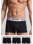 Superdry Organic Cotton Blend Trunks, Pack of 3