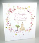 You're a Goddaughter to be Proud of - Happy Christening Day. Beautiful Card.