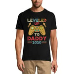 Homme Tee-Shirt Leveled Up To Daddy 2020 - Gaming Shirt - Dad Gamer 4 Ans T-Shirt Graphique Idée Cadeau 4e Anniversaire Vintage Année 2020 Nouveauté