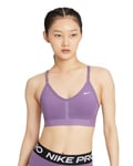 Nike CZ4456-537 W NK Indy V-Neck Bra Sports Bra Femme Violet Dust/Violet Dust/White Taille S