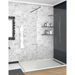 160X80 cm Receveur de douche en résine Rectangulaire avec cadre Blanc 160 X 80 X 6 cm