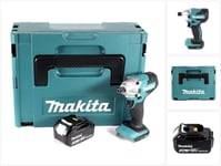 Makita DTW 156 F1J akkukäyttöinen iskuväännin 18V 155Nm sekä akku 3,0Ah ja Makpac, pakkauksessa ei tule mukana laturia