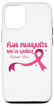 Coque pour iPhone 15 Pro Octobre Rose 2024 Ruban Rose Sensibilisation Cancer Du Sein