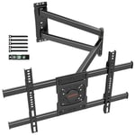 WHYFONE TV Wall Bracket Mount for 32-70 Inch TVs, Long Reach TV Wall Bracket with 710mm Smooth Extension, Swivel and Tilt Universal Corner TV Wall Mount Bracket Holds up to 45kg max. VESA 600x400mm