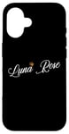 Coque pour iPhone 16 Luna Rose Custom Name for Kids Toddlers Women - Luna Rose